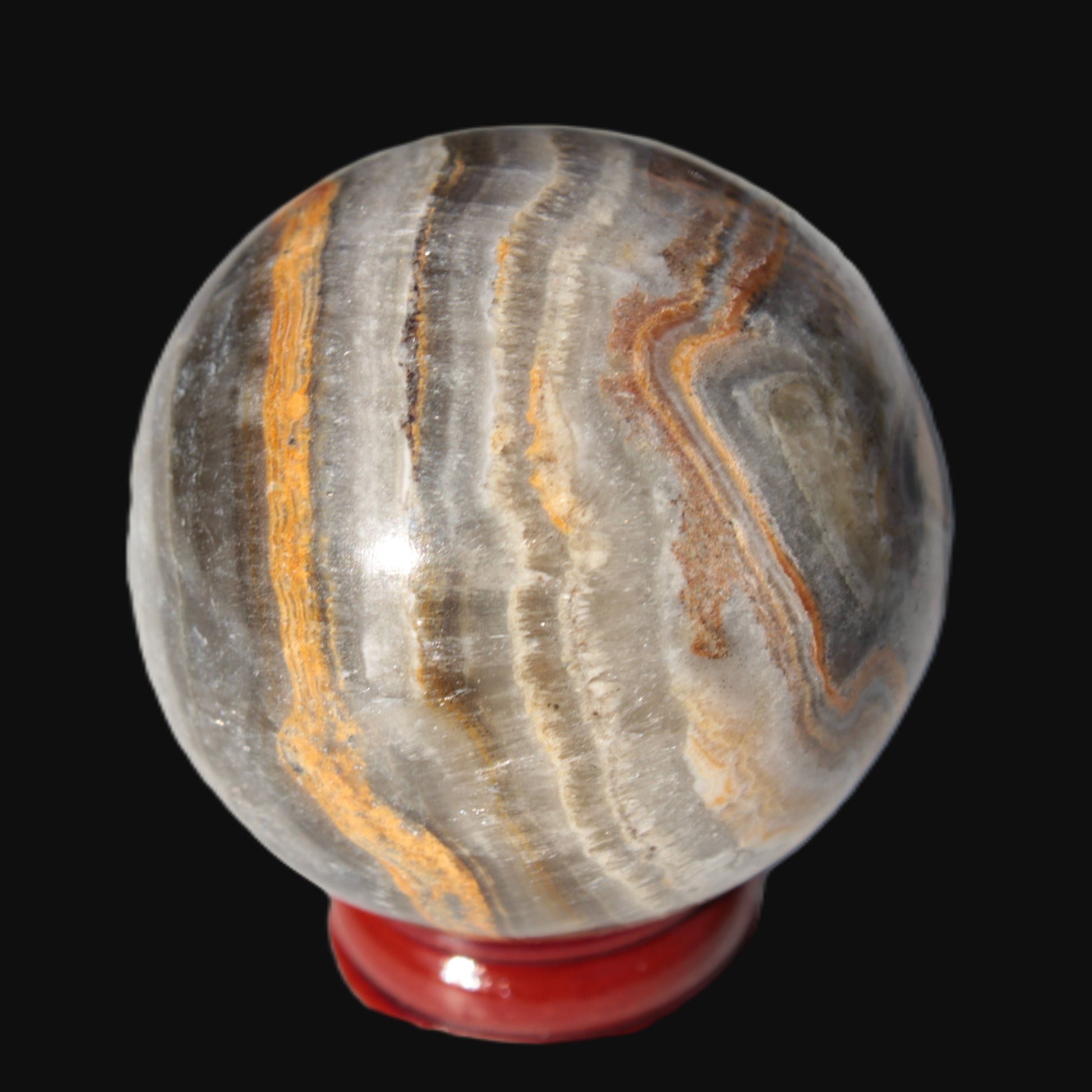 Bumblebee Calcite sphere 53mm 199g Rocks and Things