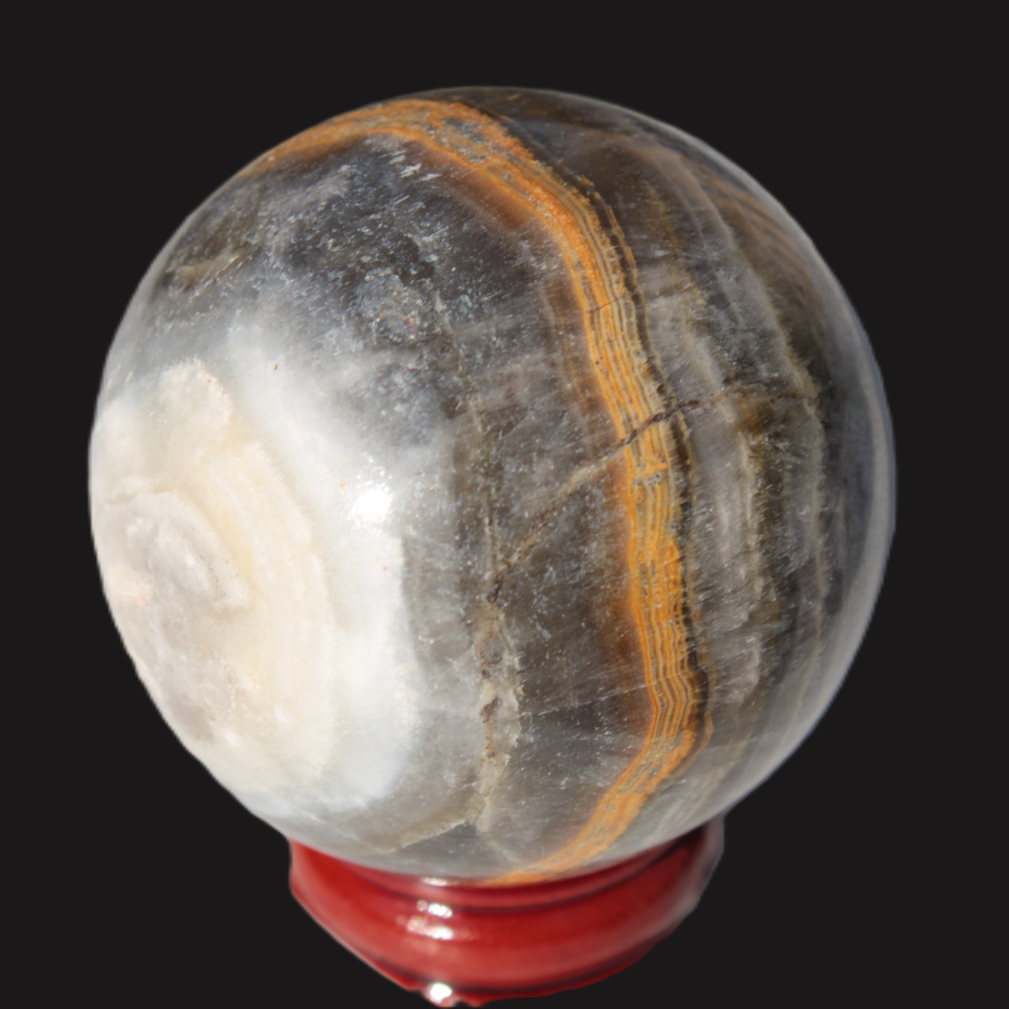 Bumblebee Calcite sphere 53mm 199g Rocks and Things