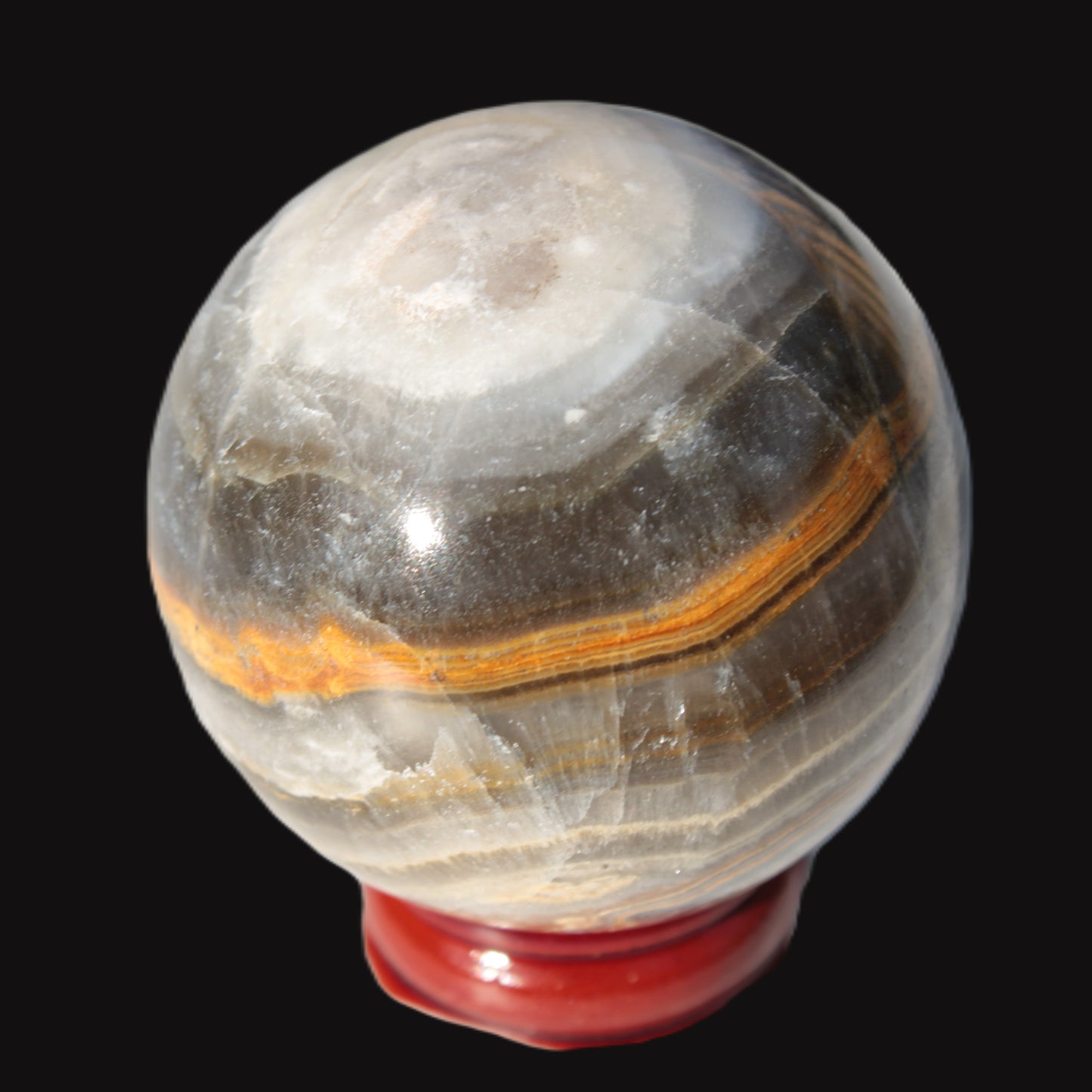 Bumblebee Calcite sphere 53mm 199g Rocks and Things