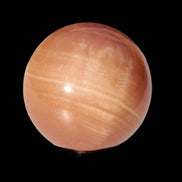 Orange Honey Calcite sphere 51mm 173g in sunshine -  Rocks and Things Store