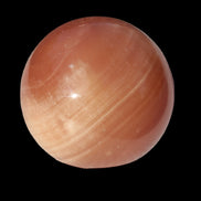 Orange Honey Calcite sphere 51mm 173g in sunshine -  Rocks and Things Store