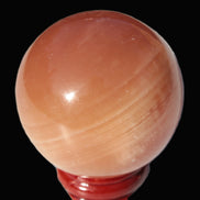 Orange Honey Calcite sphere 51mm 173g in sunshine -  Rocks and Things Store