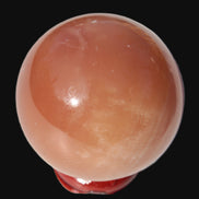Orange Honey Calcite sphere 51mm 173g in sunshine - Rocks and Things Store