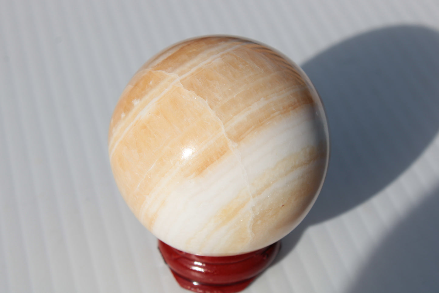 Lemon Calcite sphere 48mm 170g Rocks and Things