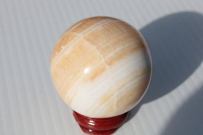 Lemon Calcite sphere 48mm 170g Rocks and Things