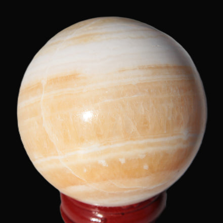 Lemon Calcite sphere 48mm 170g - Rocks and Things Store