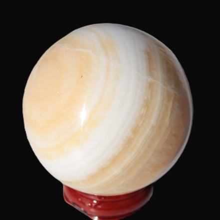Lemon Calcite sphere 48mm 170g - Rocks and Things Store
