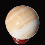 Lemon Calcite sphere 48mm 170g - Rocks and Things Store