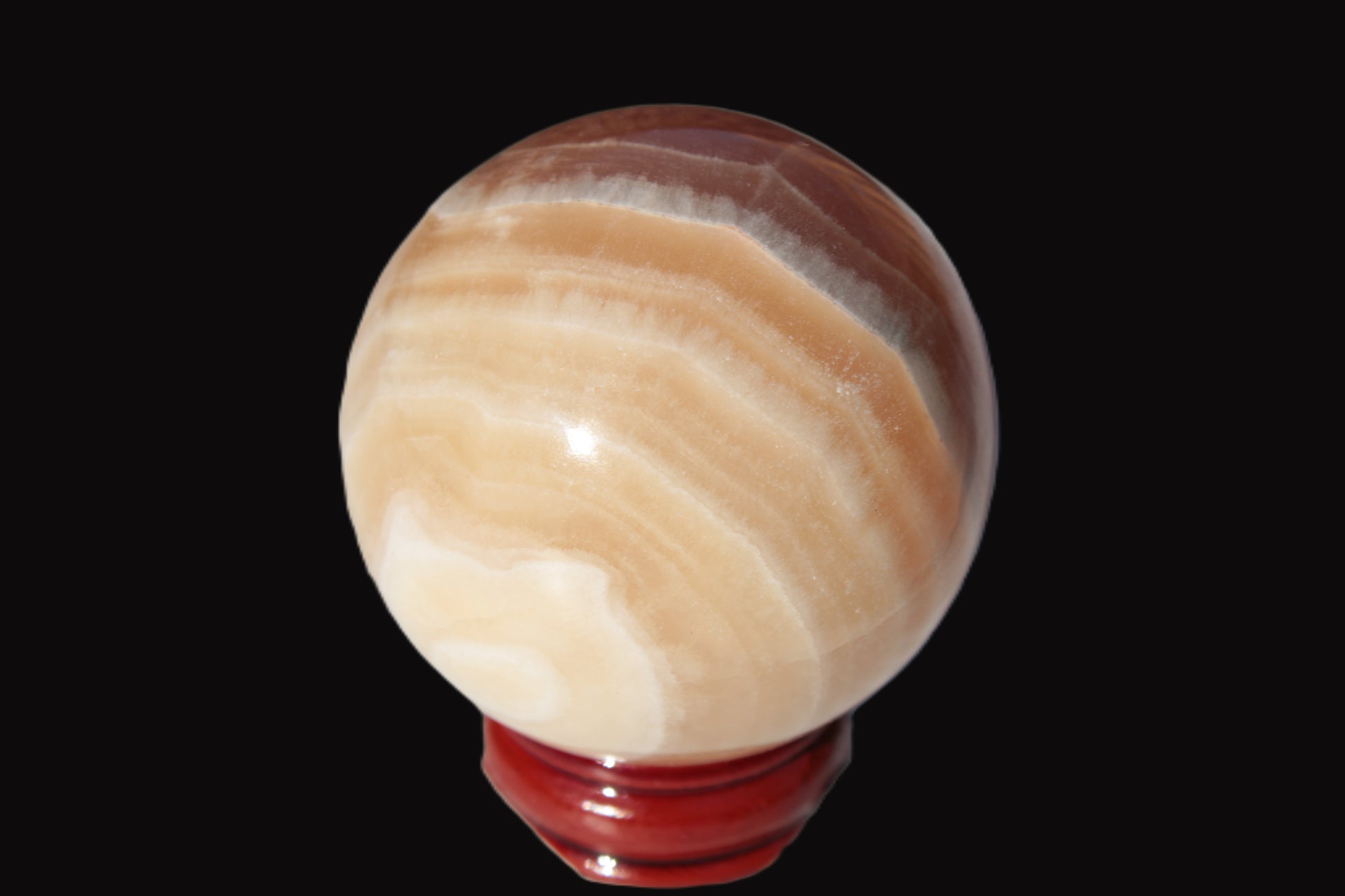 Honey Calcite sphere 55mm 177g Rocks and Things