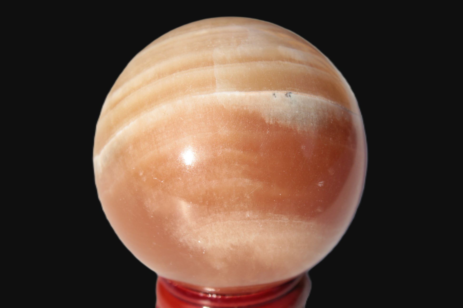 Honey Calcite sphere 55mm 177g Rocks and Things