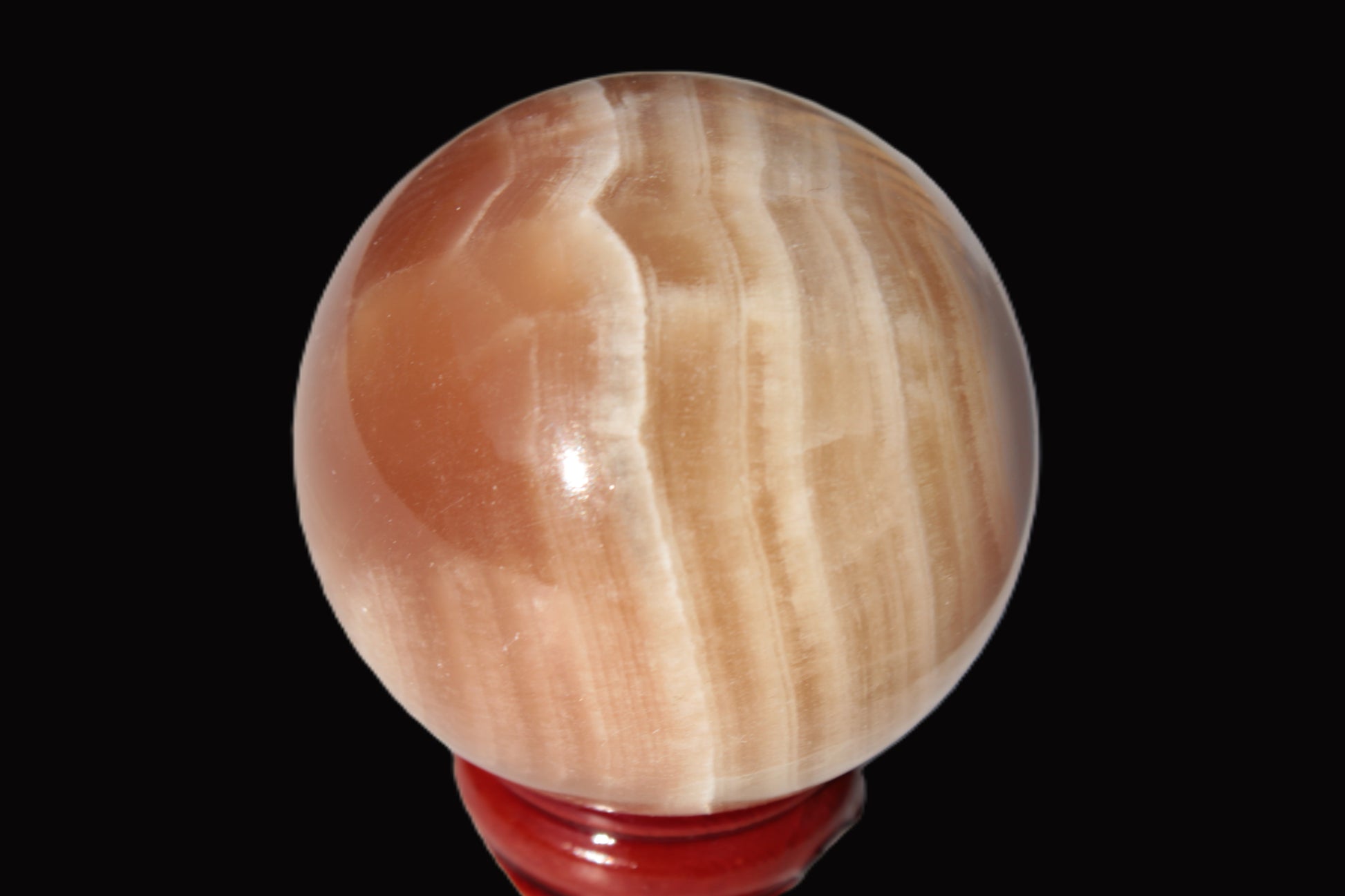 Honey Calcite sphere 55mm 177g Rocks and Things