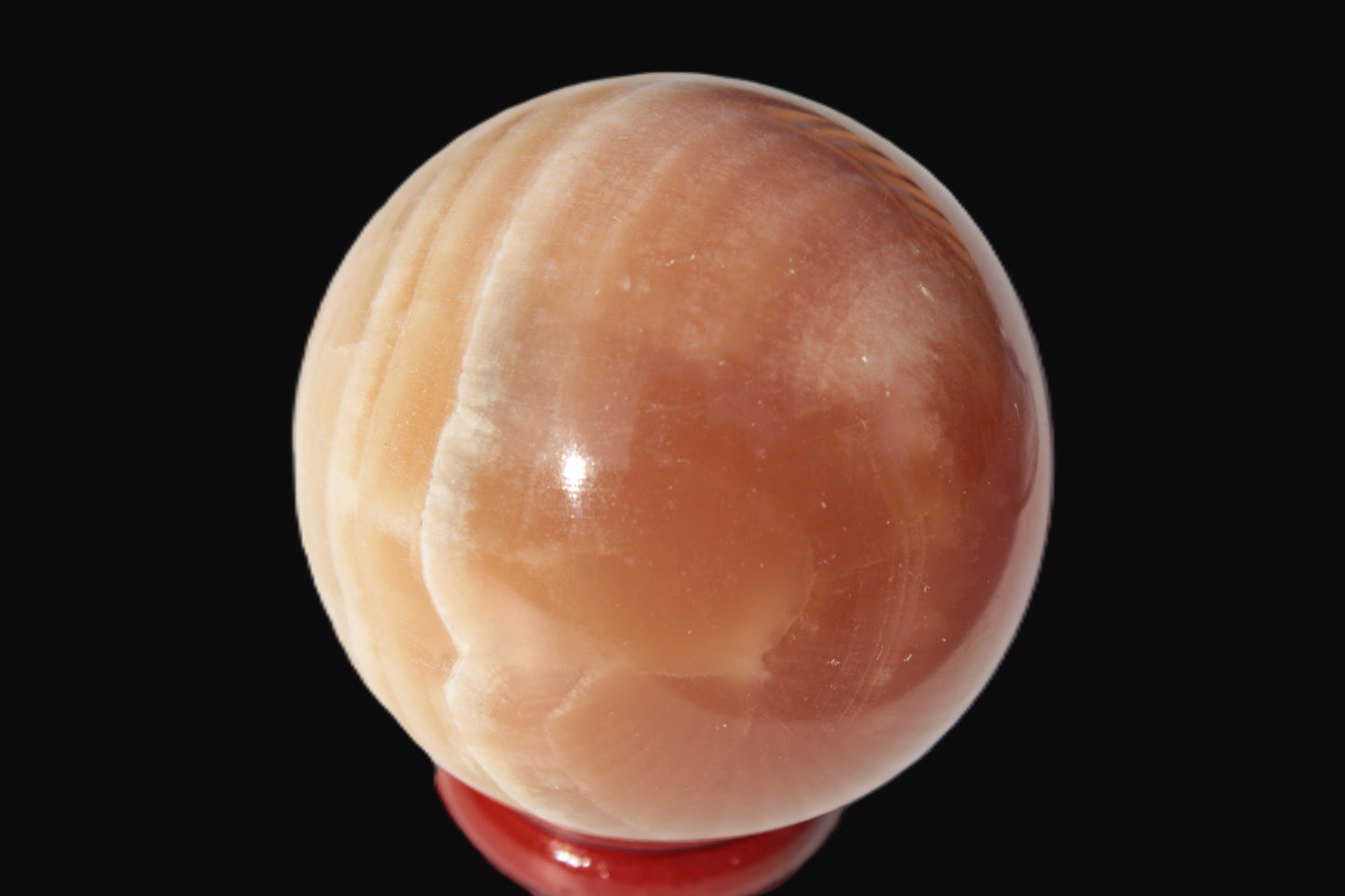 Honey Calcite sphere 55mm 177g Rocks and Things