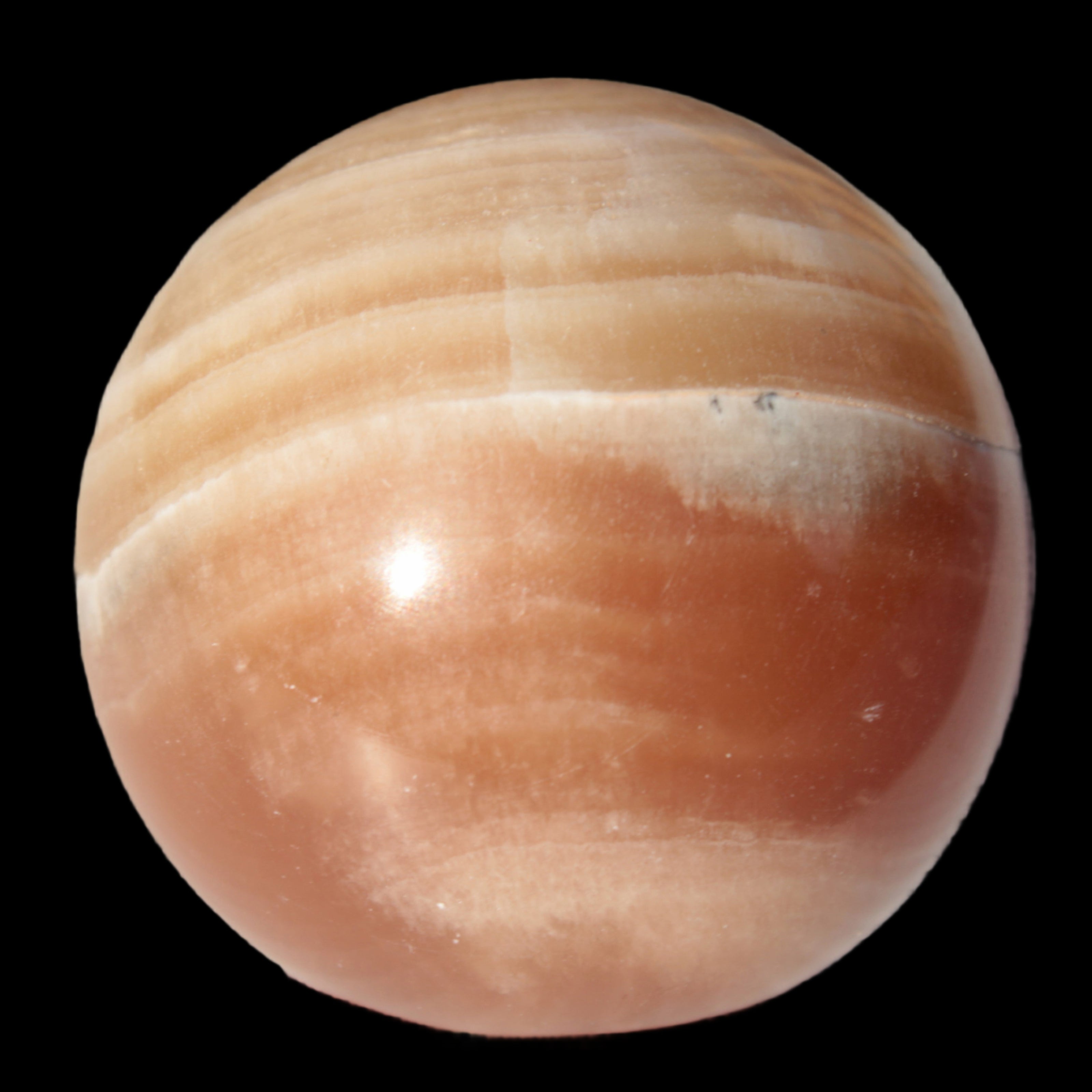 Honey Calcite sphere 55mm 177g Rocks and Things