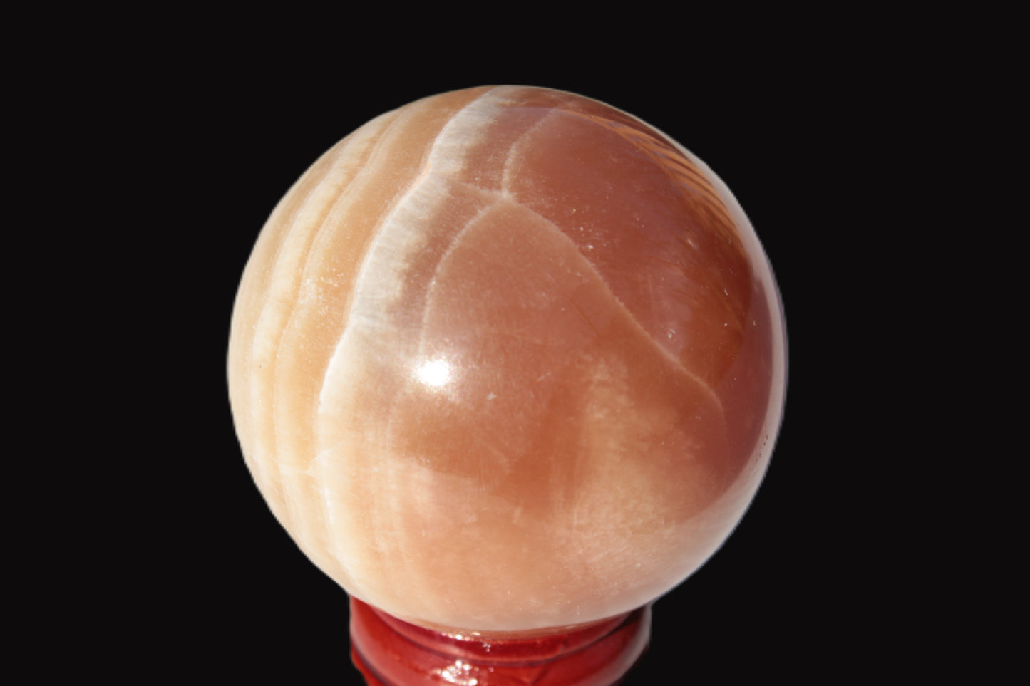 Honey Calcite sphere 55mm 177g Rocks and Things