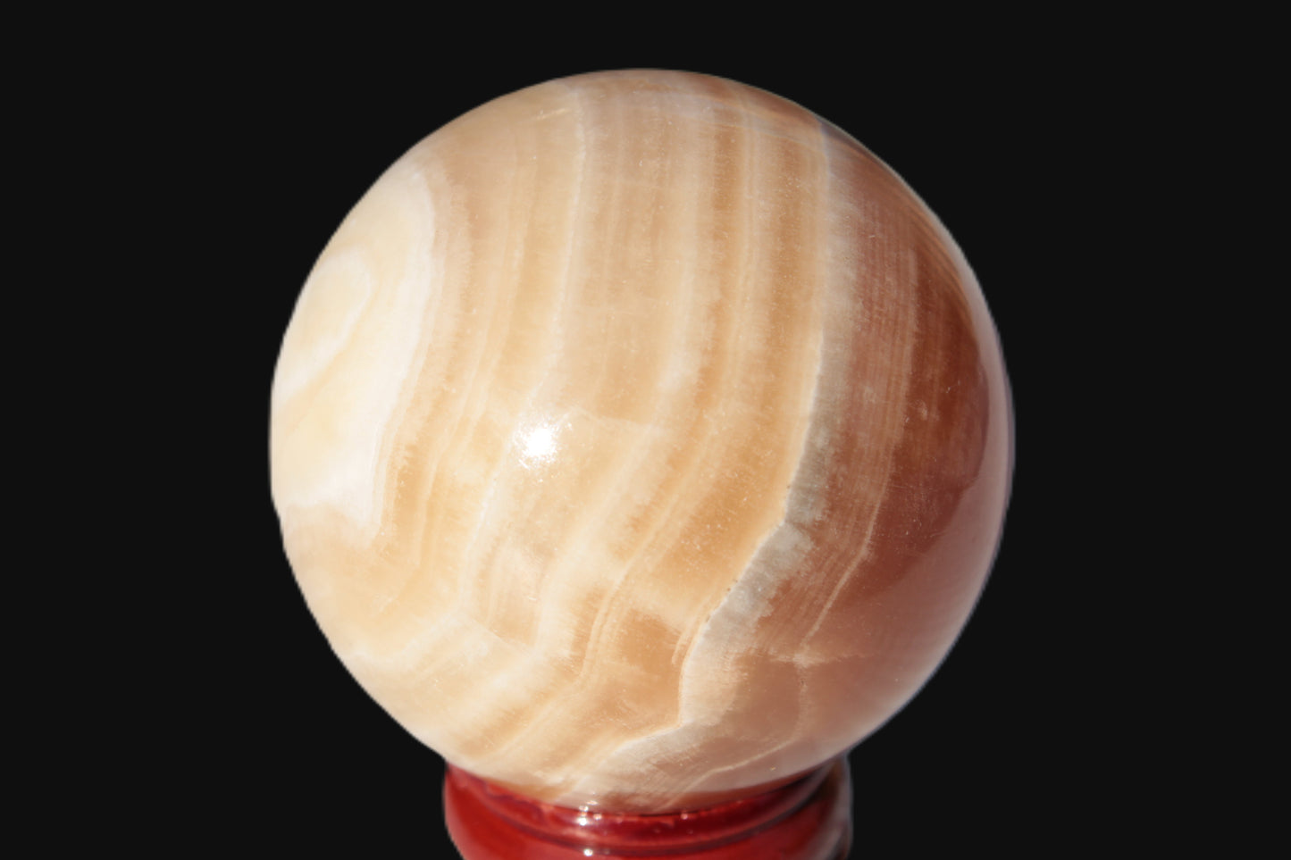 Honey Calcite sphere 55mm 177g Rocks and Things