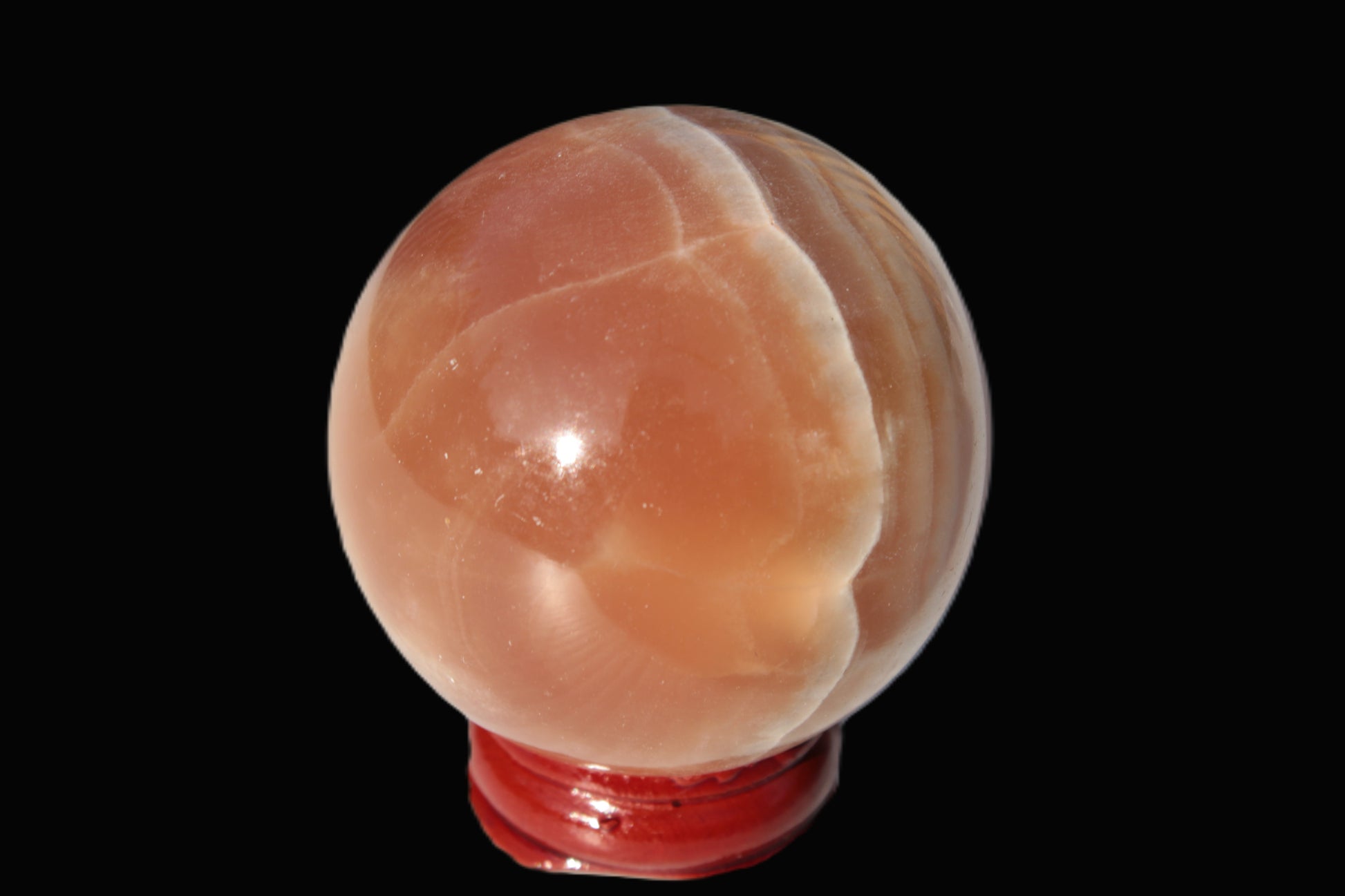 Honey Calcite sphere 55mm 177g Rocks and Things