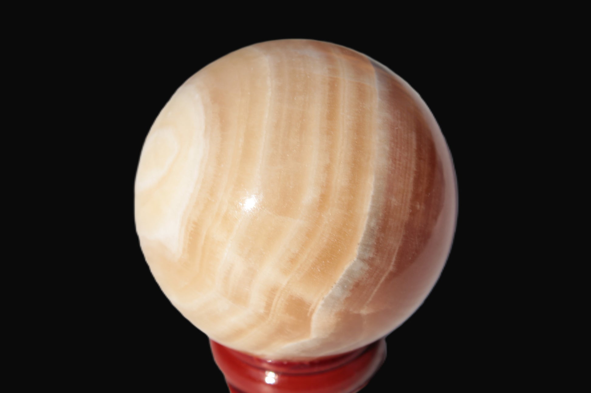 Honey Calcite sphere 55mm 177g Rocks and Things