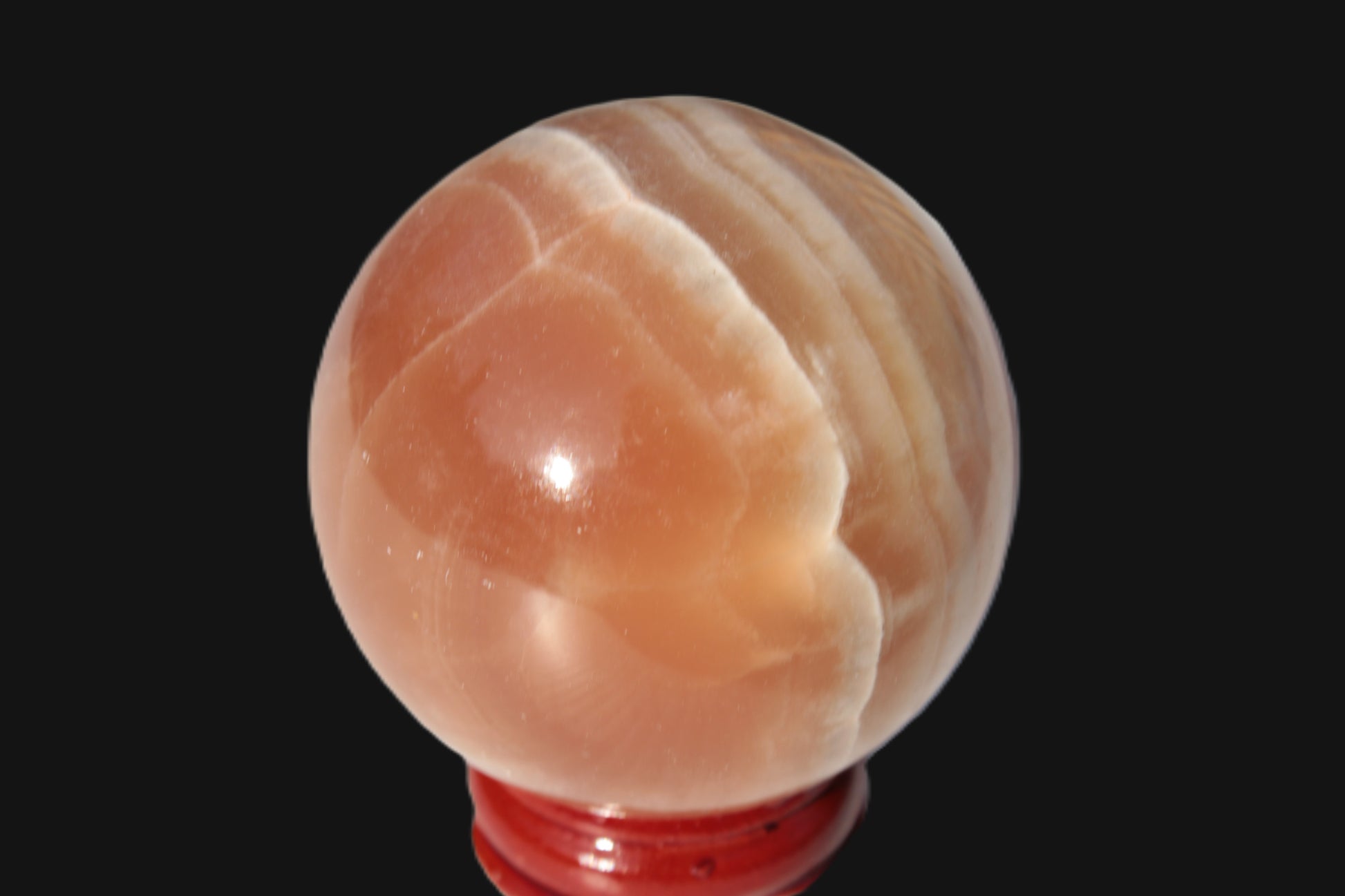 Honey Calcite sphere 55mm 177g Rocks and Things