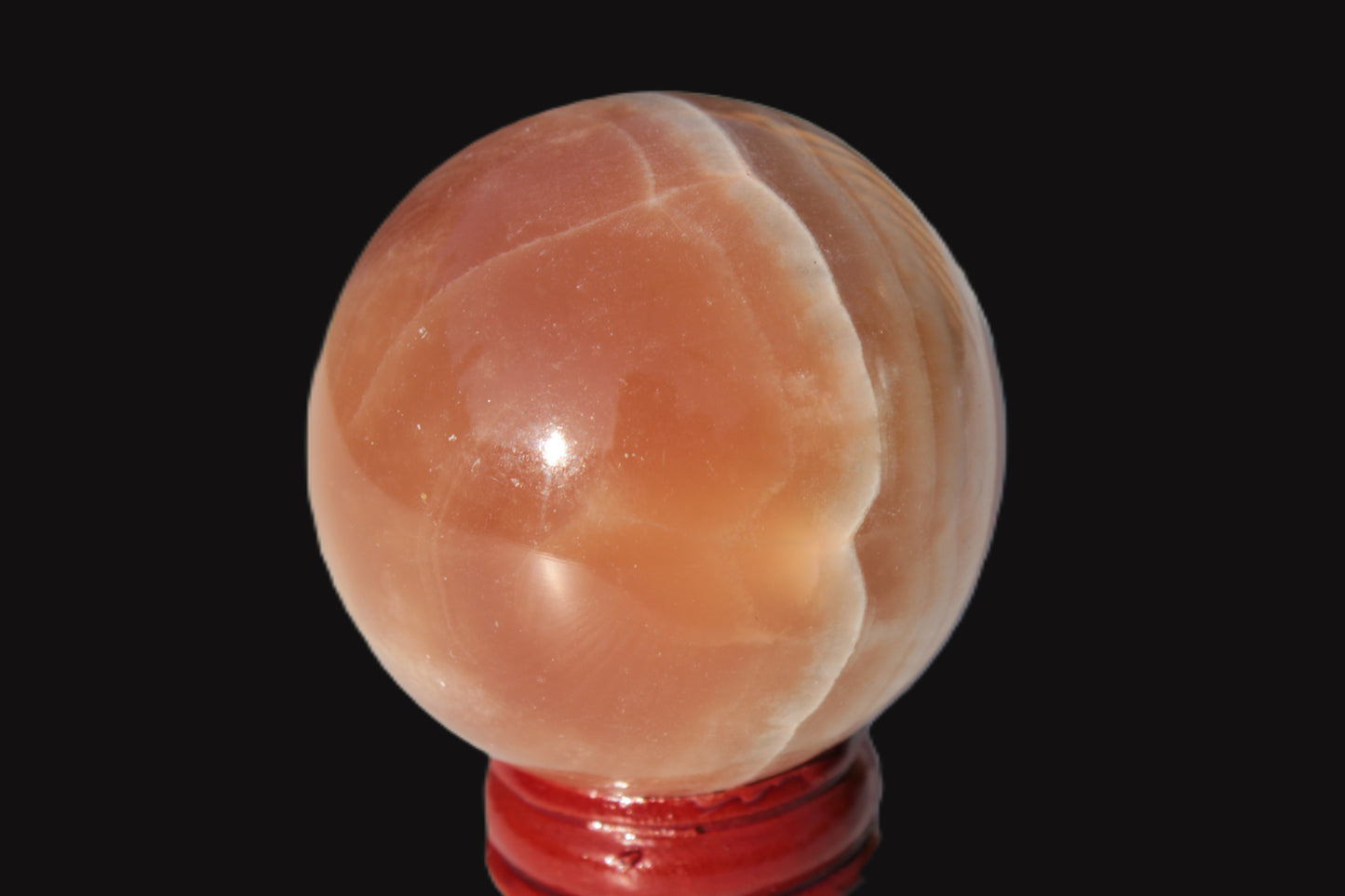 Honey Calcite sphere 55mm 177g Rocks and Things