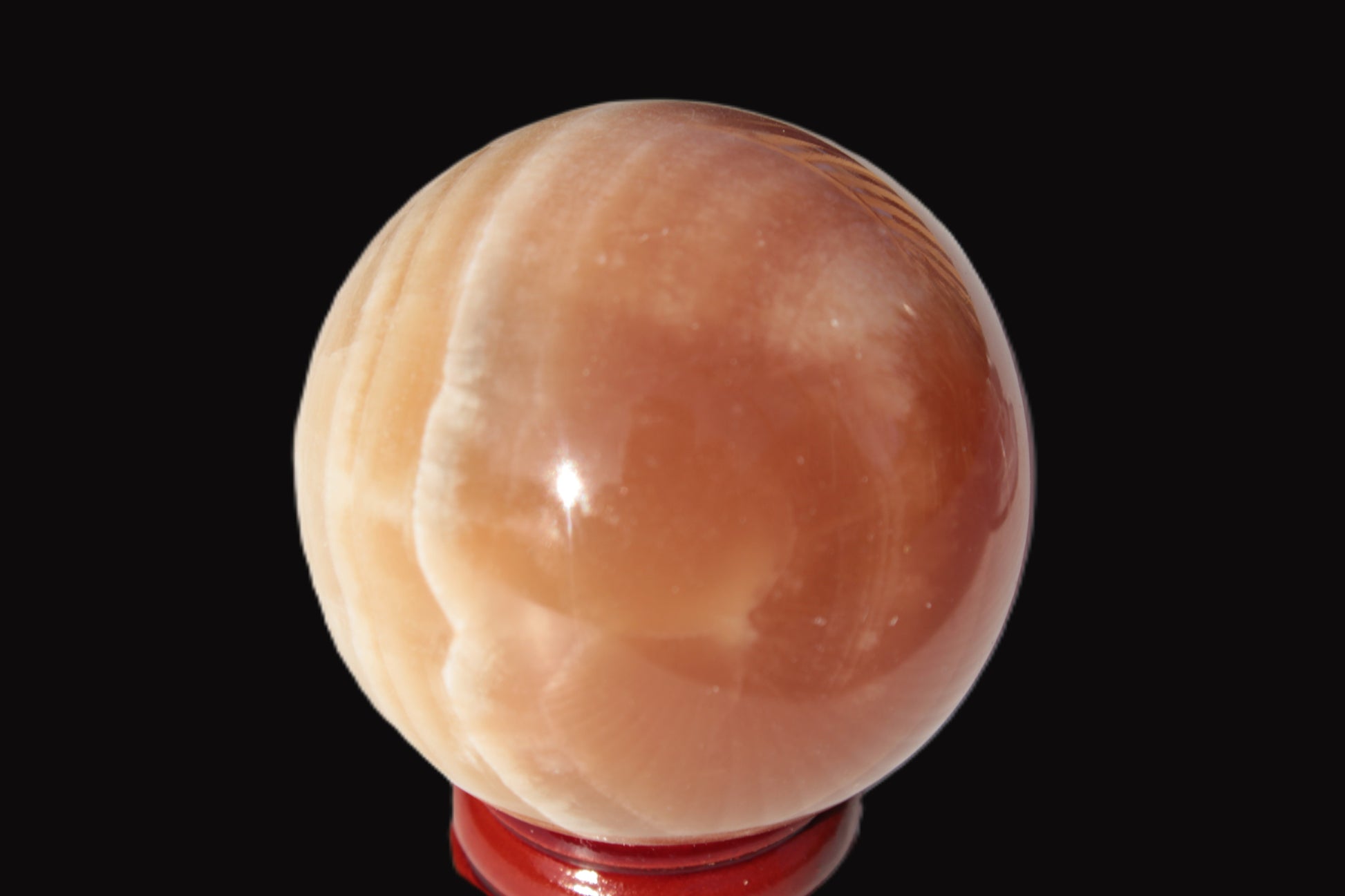 Honey Calcite sphere 55mm 177g Rocks and Things