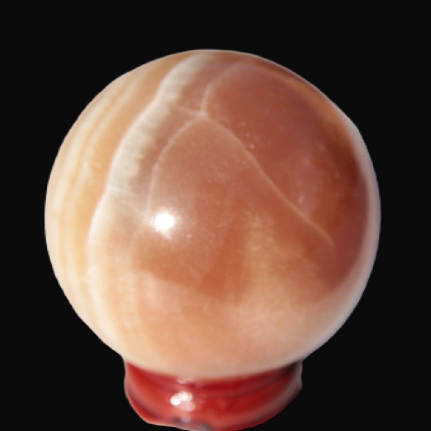 Honey Calcite sphere 55mm 177g Rocks and Things