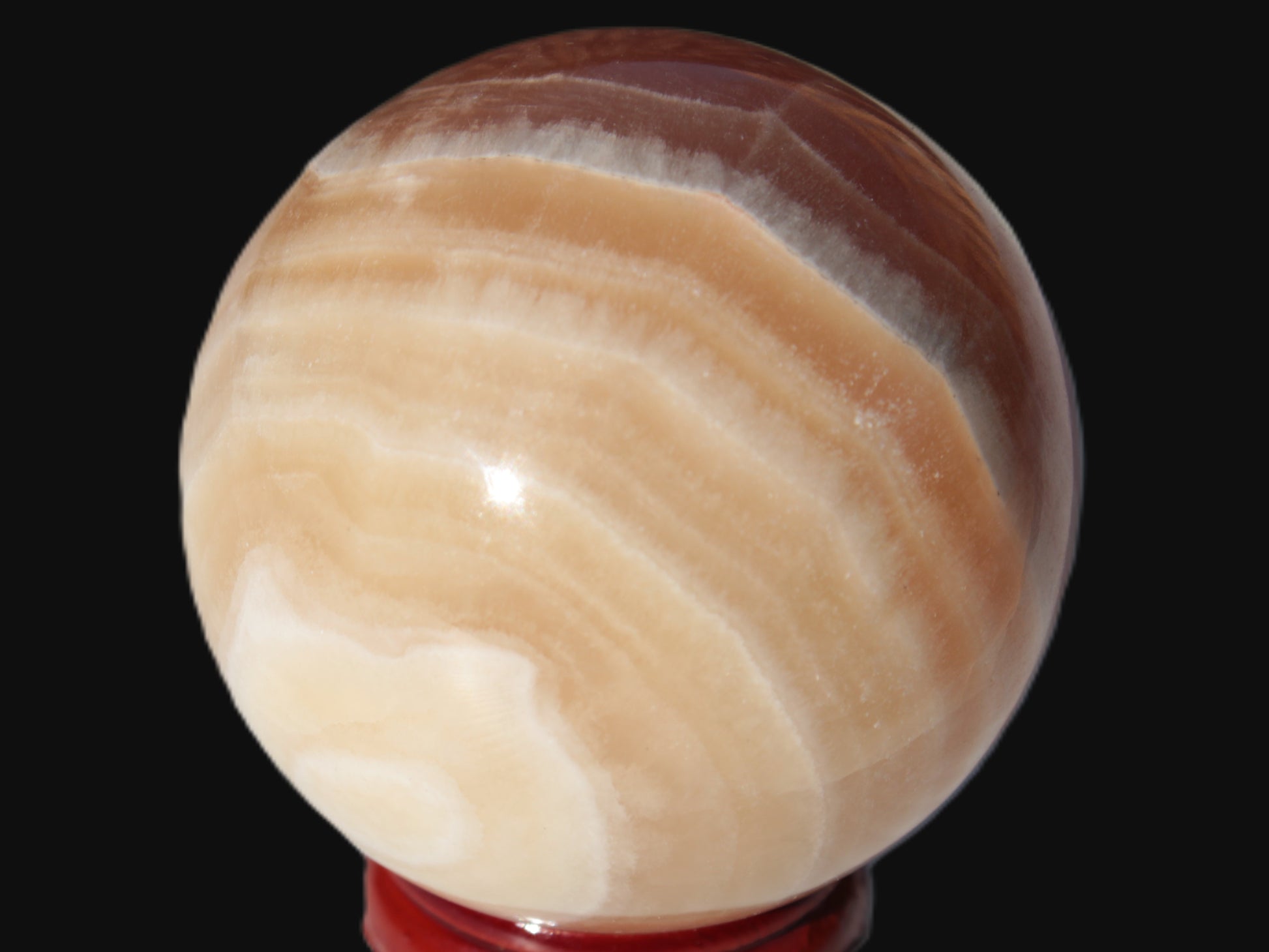 Honey Calcite sphere 55mm 177g Rocks and Things