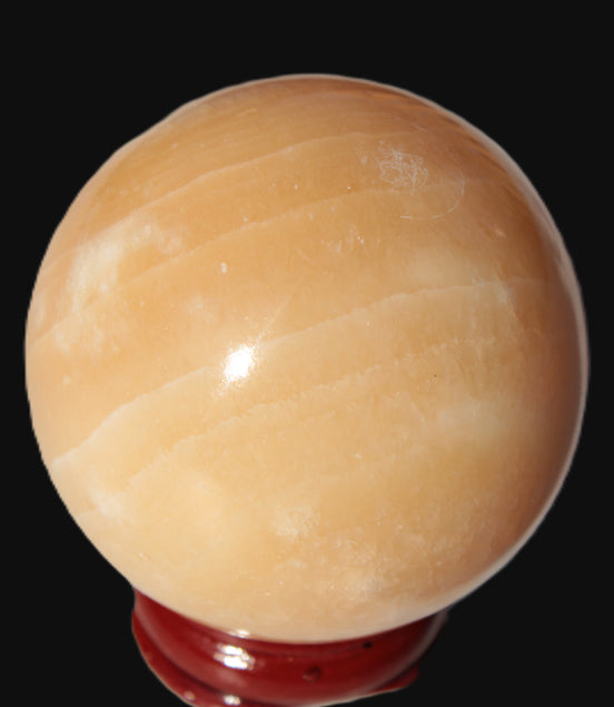 Lemon Calcite sphere 50mm 168g Rocks and Things