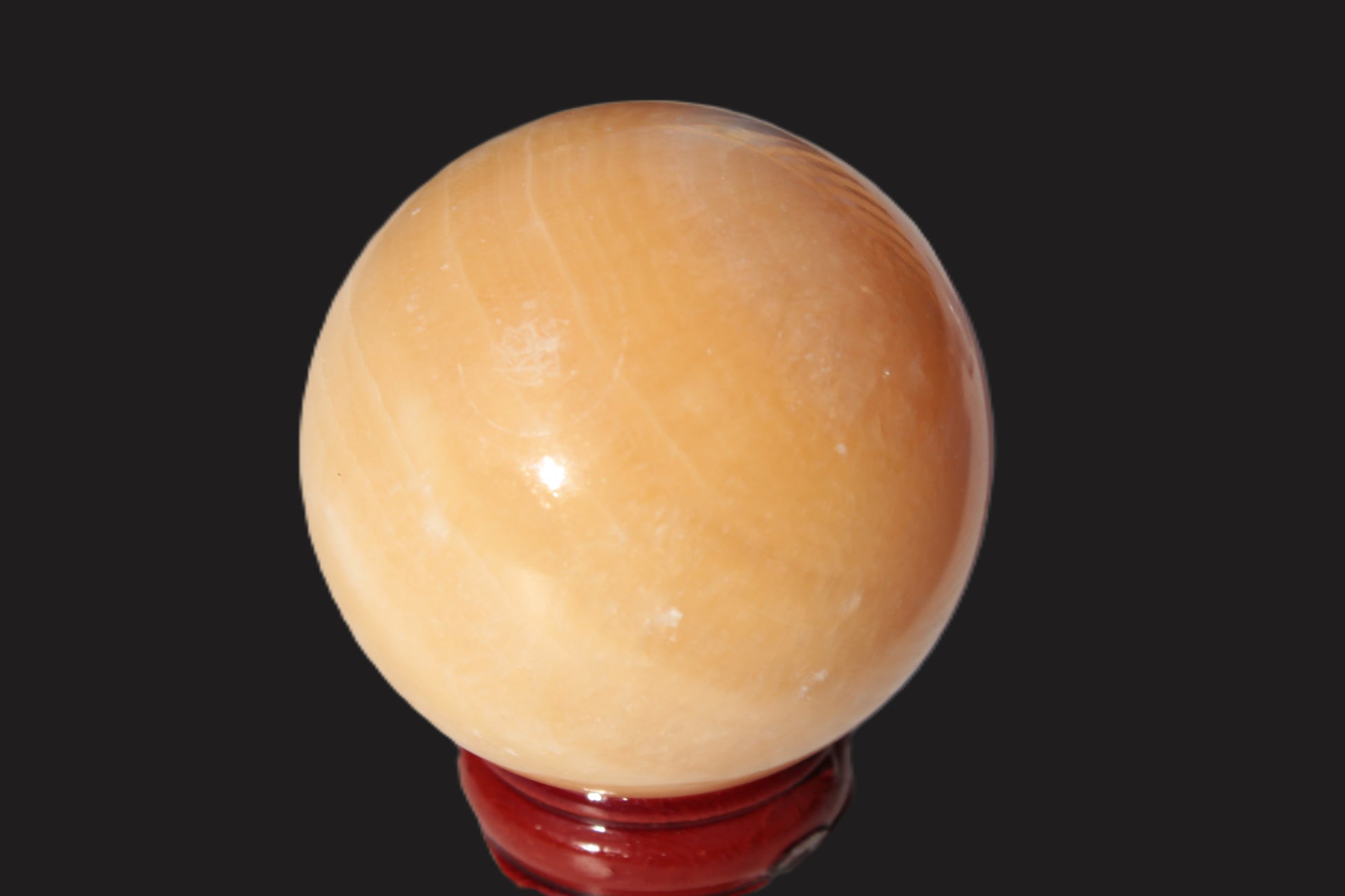 Lemon Calcite sphere 50mm 168g Rocks and Things