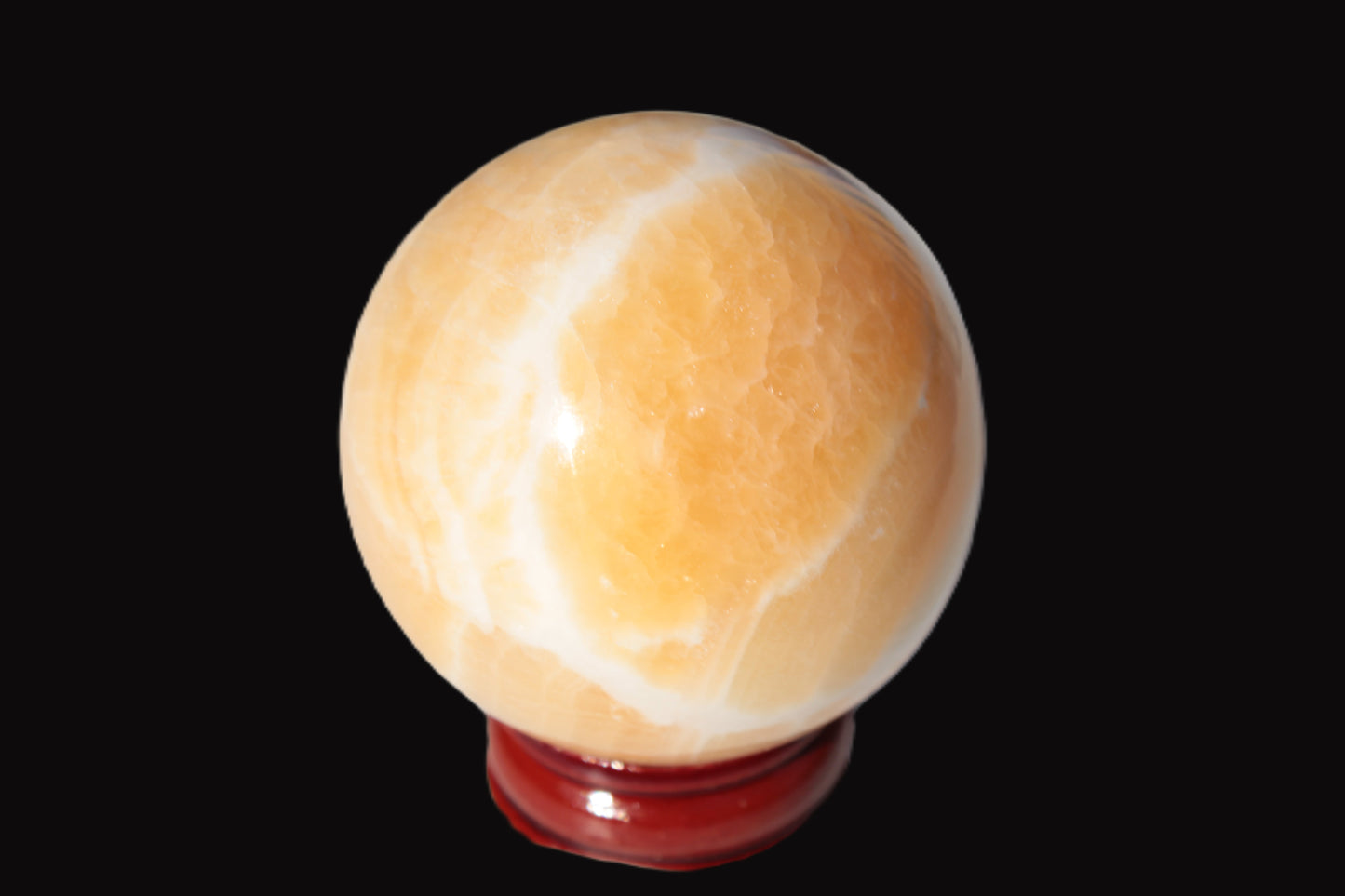 Lemon Calcite sphere 48mm 162g Rocks and Things