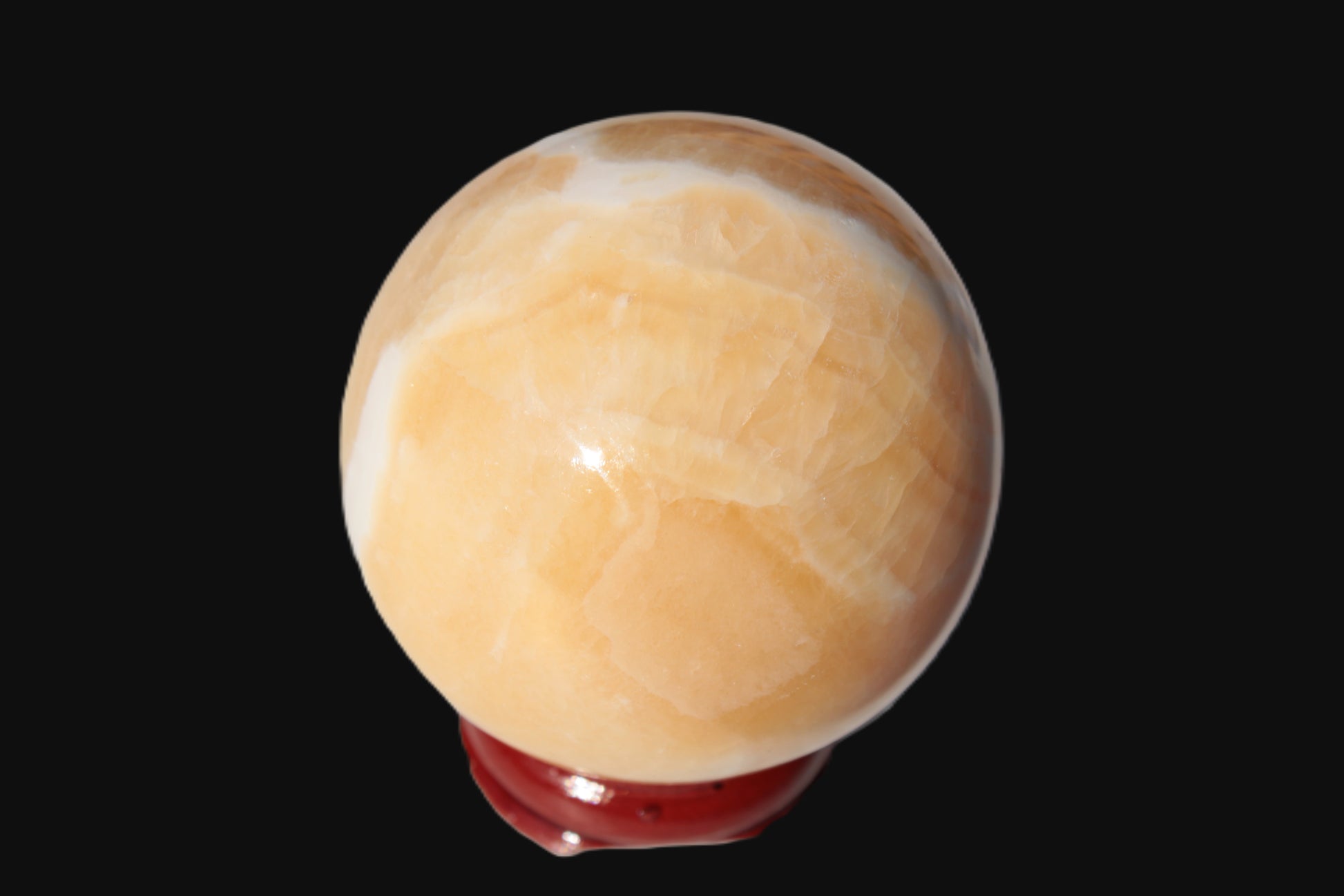 Lemon Calcite sphere 48mm 162g Rocks and Things