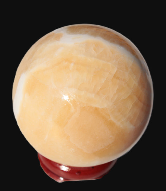 Lemon Calcite sphere 48mm 162g Rocks and Things
