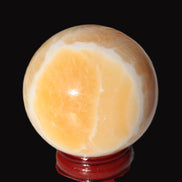 Lemon Calcite sphere 48mm 162g Rocks and Things