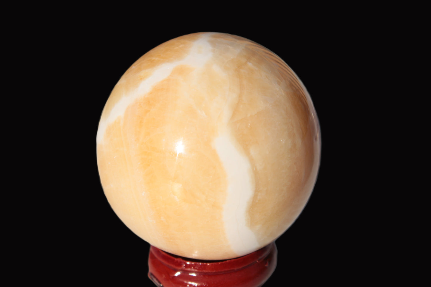 Lemon Calcite sphere 48mm 162g Rocks and Things