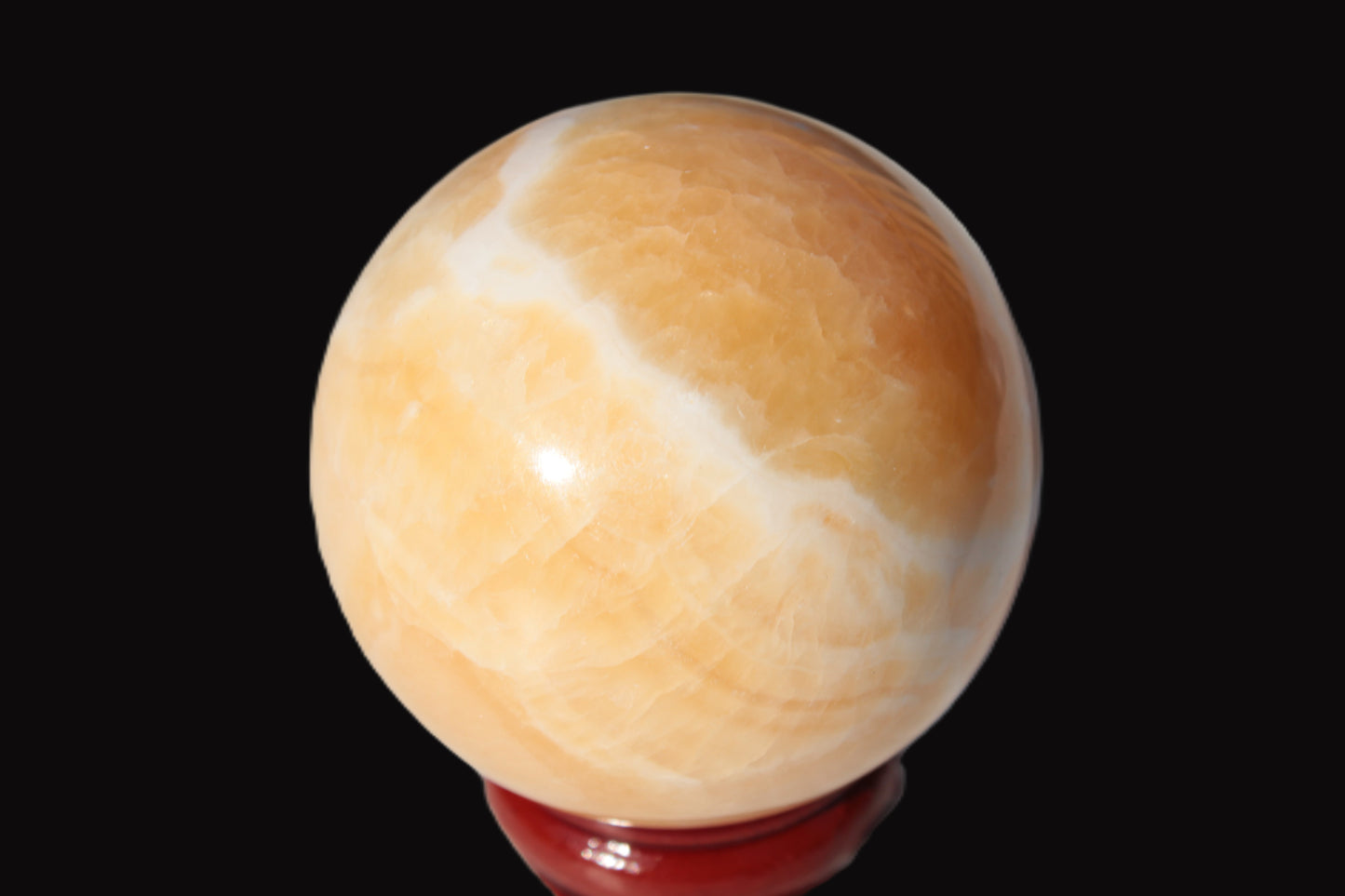 Lemon Calcite sphere 48mm 162g Rocks and Things