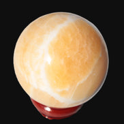 Lemon Calcite sphere 48mm 162g Rocks and Things
