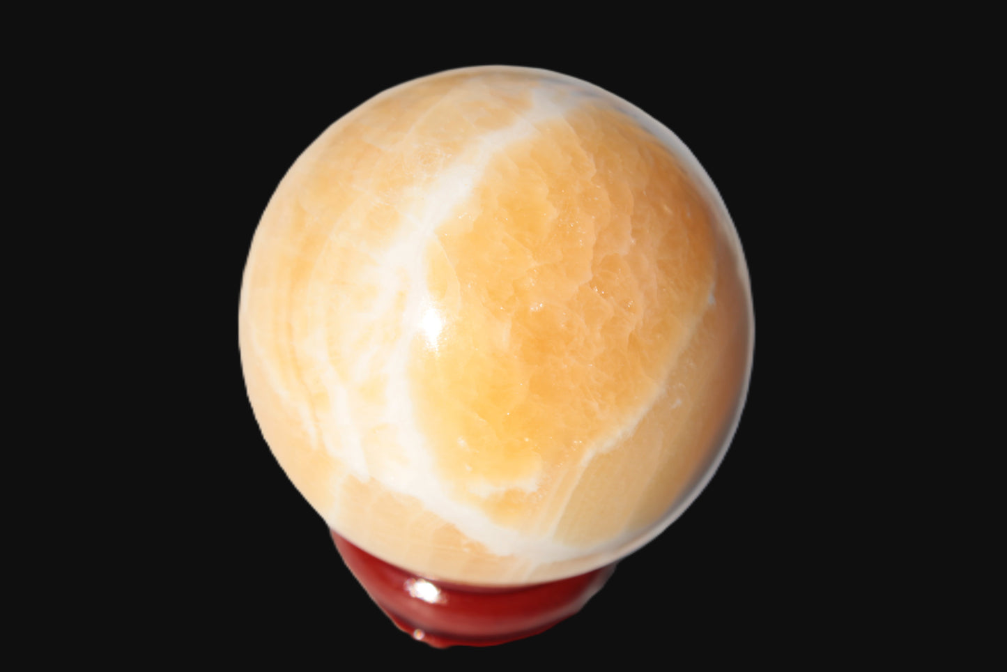 Lemon Calcite sphere 48mm 162g Rocks and Things