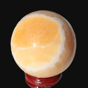 Lemon Calcite sphere 48mm 162g Rocks and Things