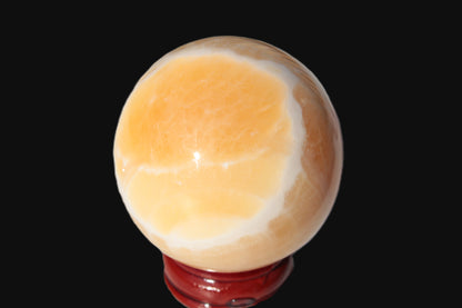 Lemon Calcite sphere 48mm 162g Rocks and Things