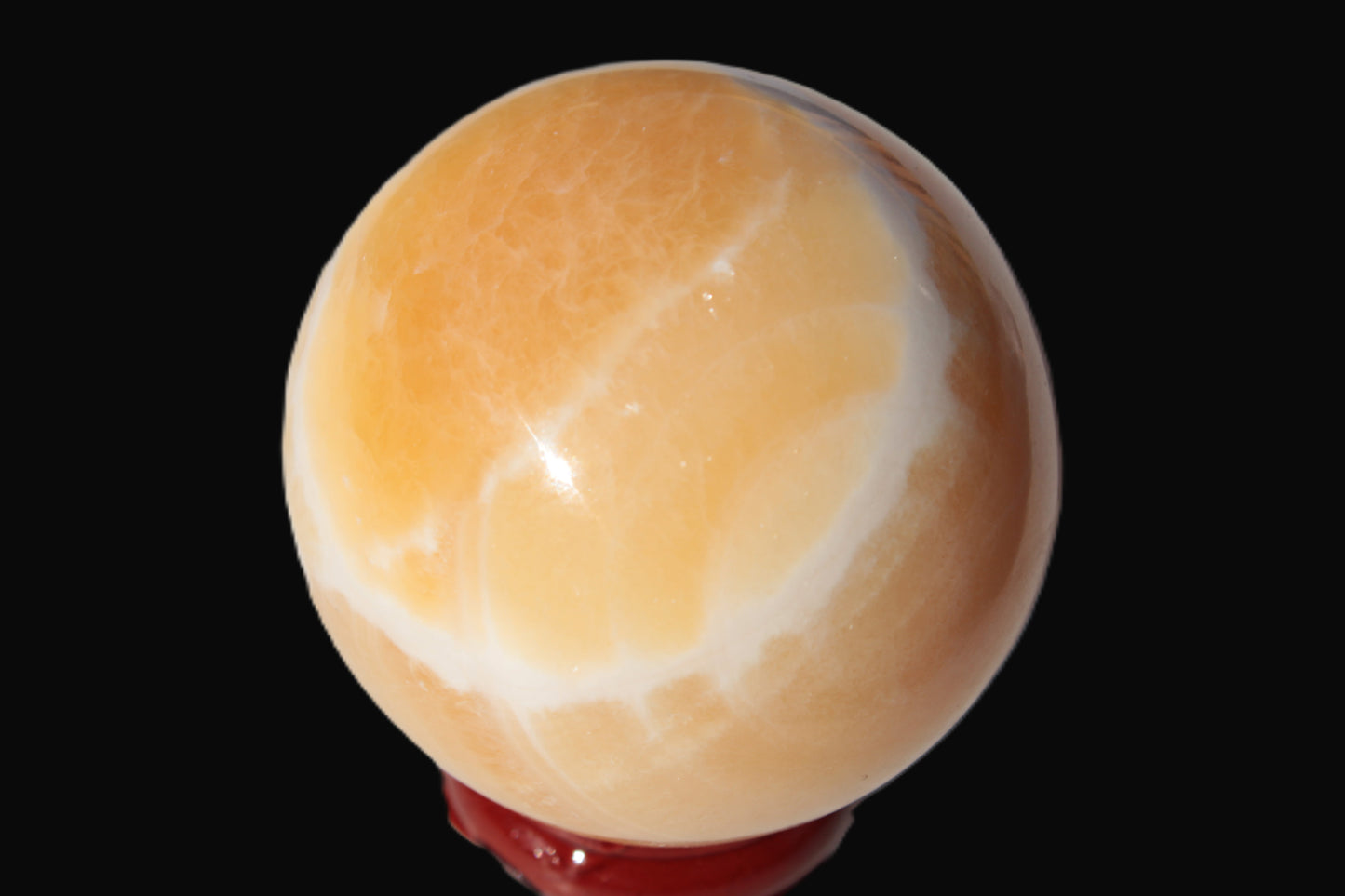 Lemon Calcite sphere 48mm 162g Rocks and Things