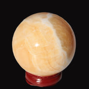 Lemon Calcite sphere 48mm 162g Rocks and Things