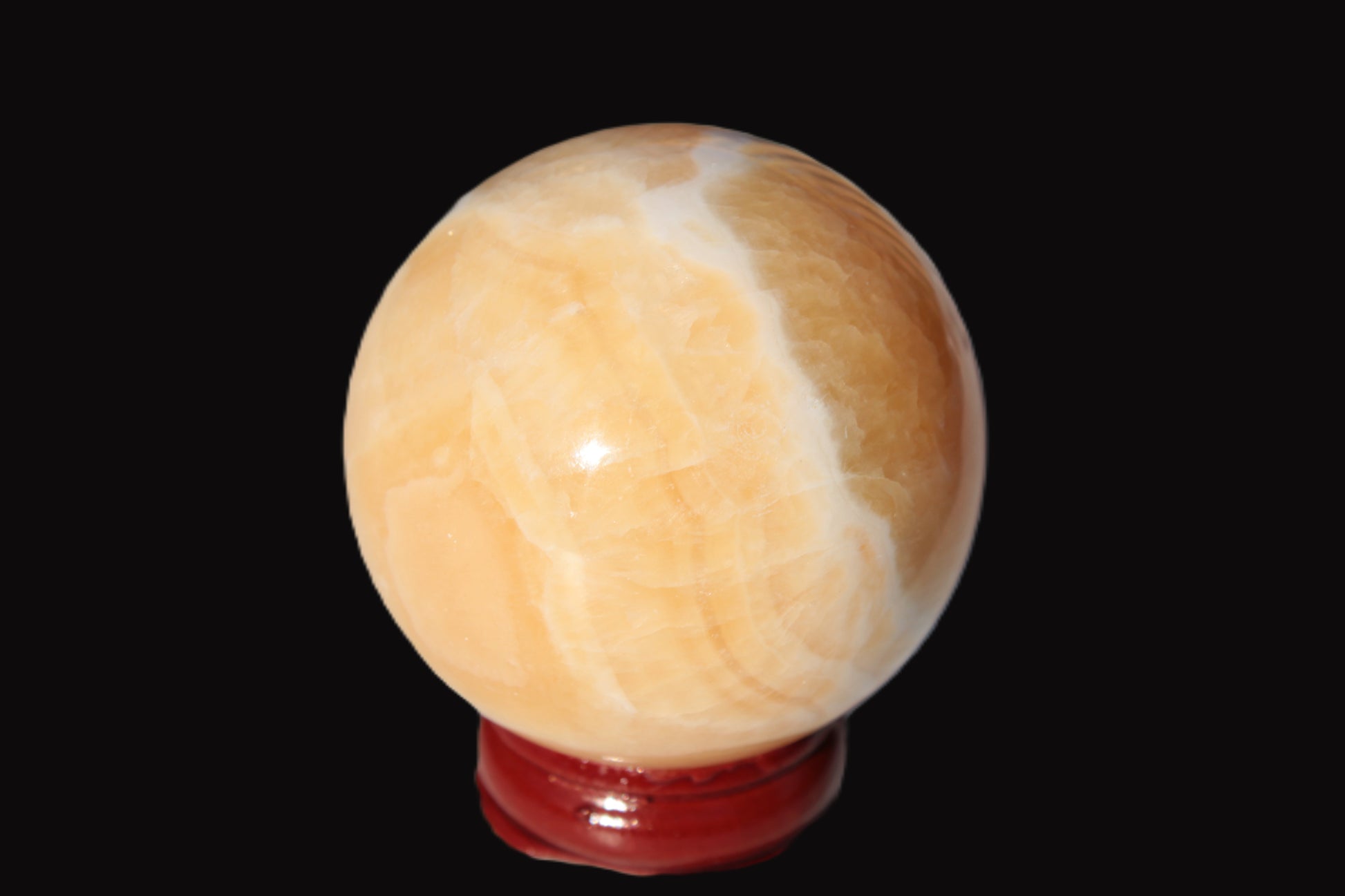 Lemon Calcite sphere 48mm 162g Rocks and Things