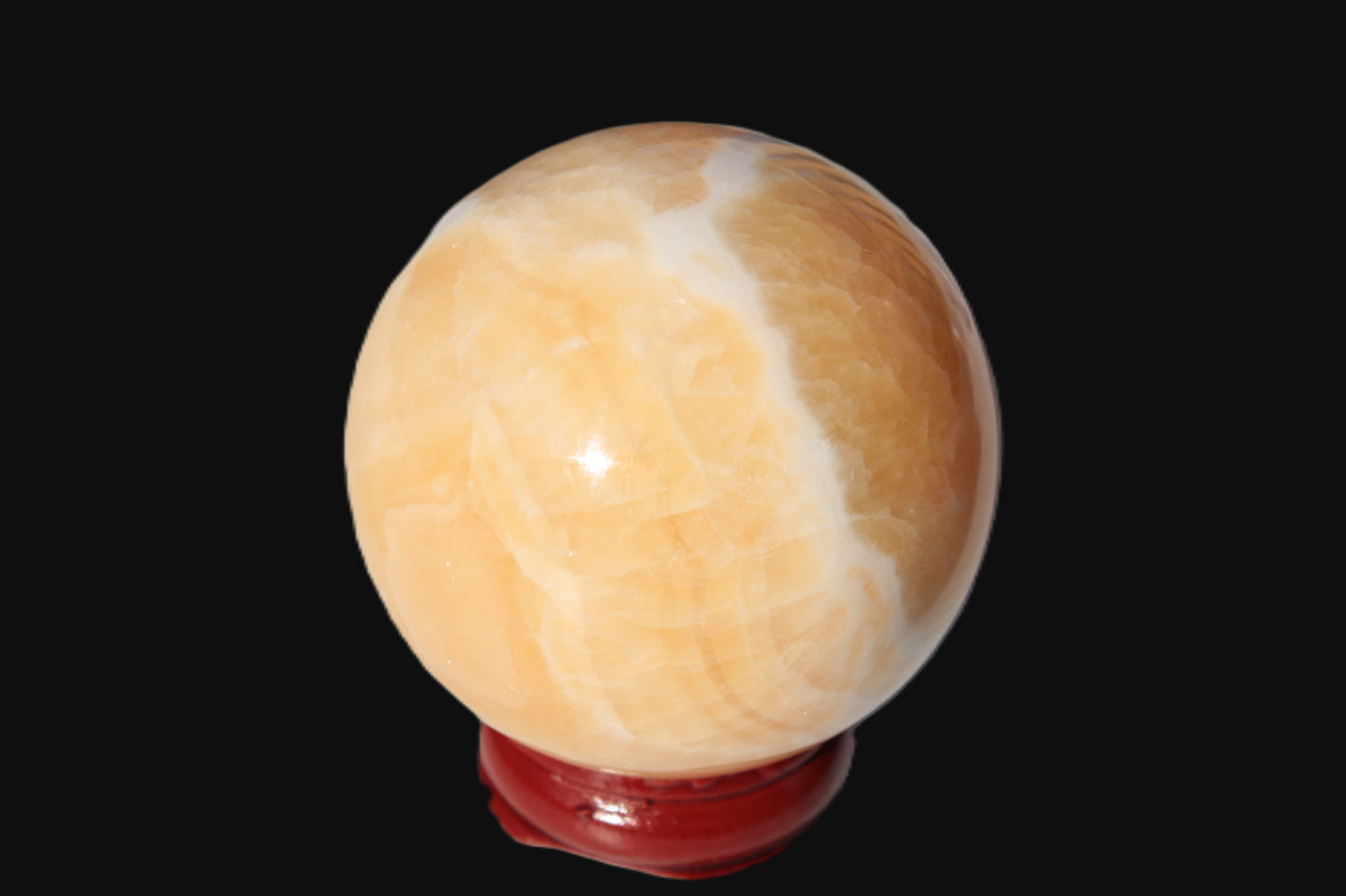 Lemon Calcite sphere 48mm 162g Rocks and Things