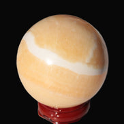 Lemon Calcite sphere 48mm 162g Rocks and Things