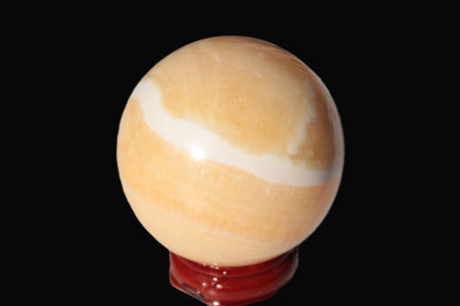 Lemon Calcite sphere 48mm 162g Rocks and Things