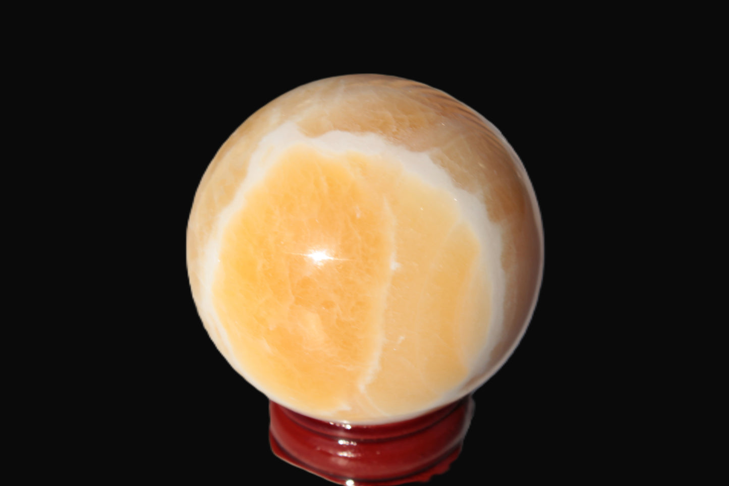 Lemon Calcite sphere 48mm 162g Rocks and Things