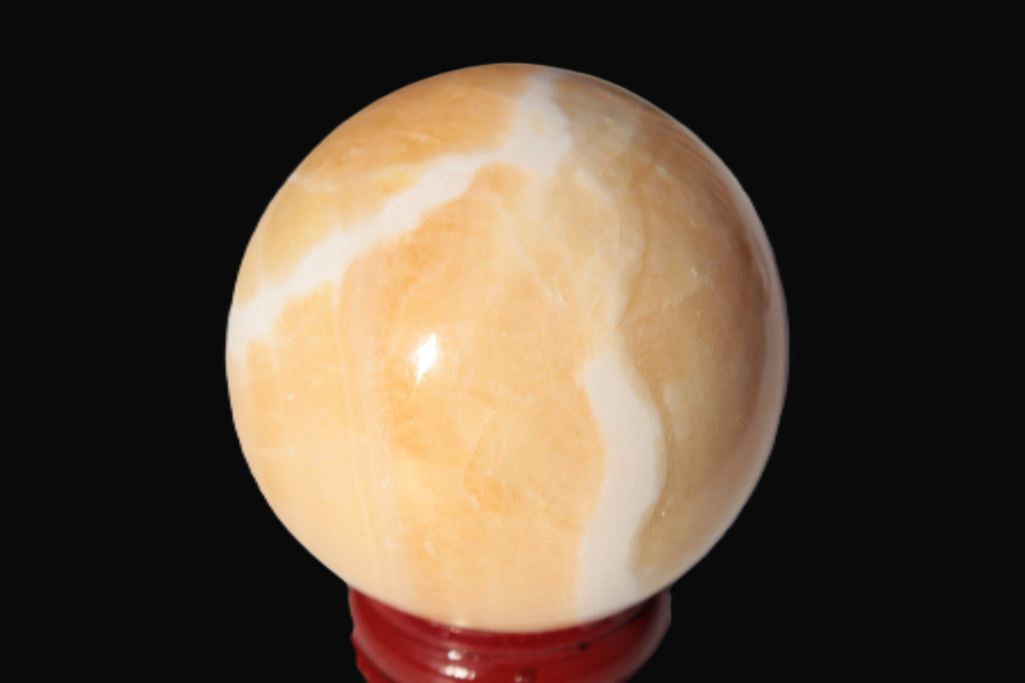 Lemon Calcite sphere 48mm 162g Rocks and Things