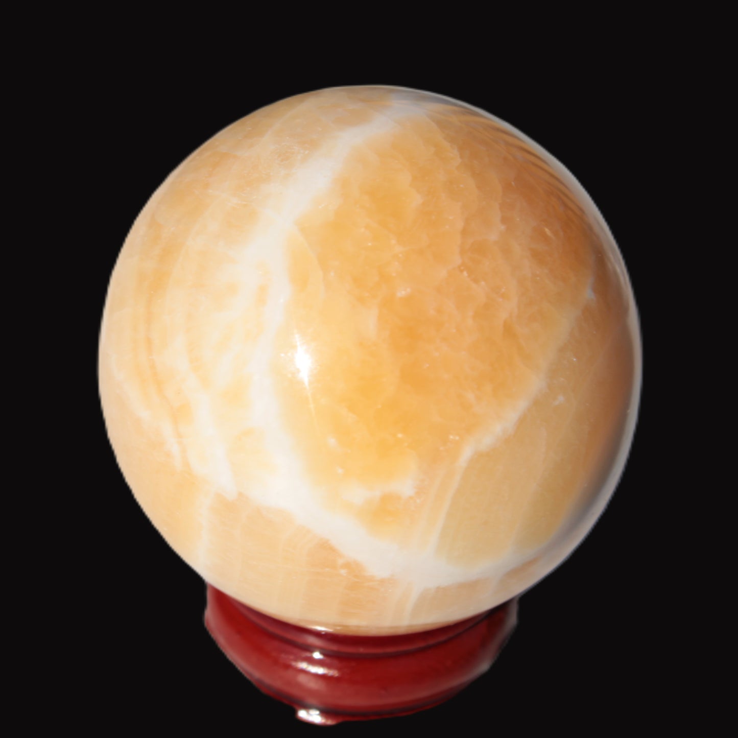 Lemon Calcite sphere 48mm 162g Rocks and Things