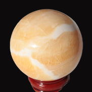 Lemon Calcite sphere 48mm 162g Rocks and Things