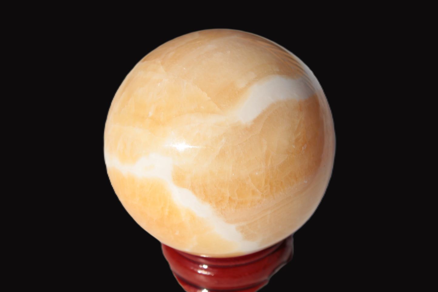 Lemon Calcite sphere 48mm 162g Rocks and Things