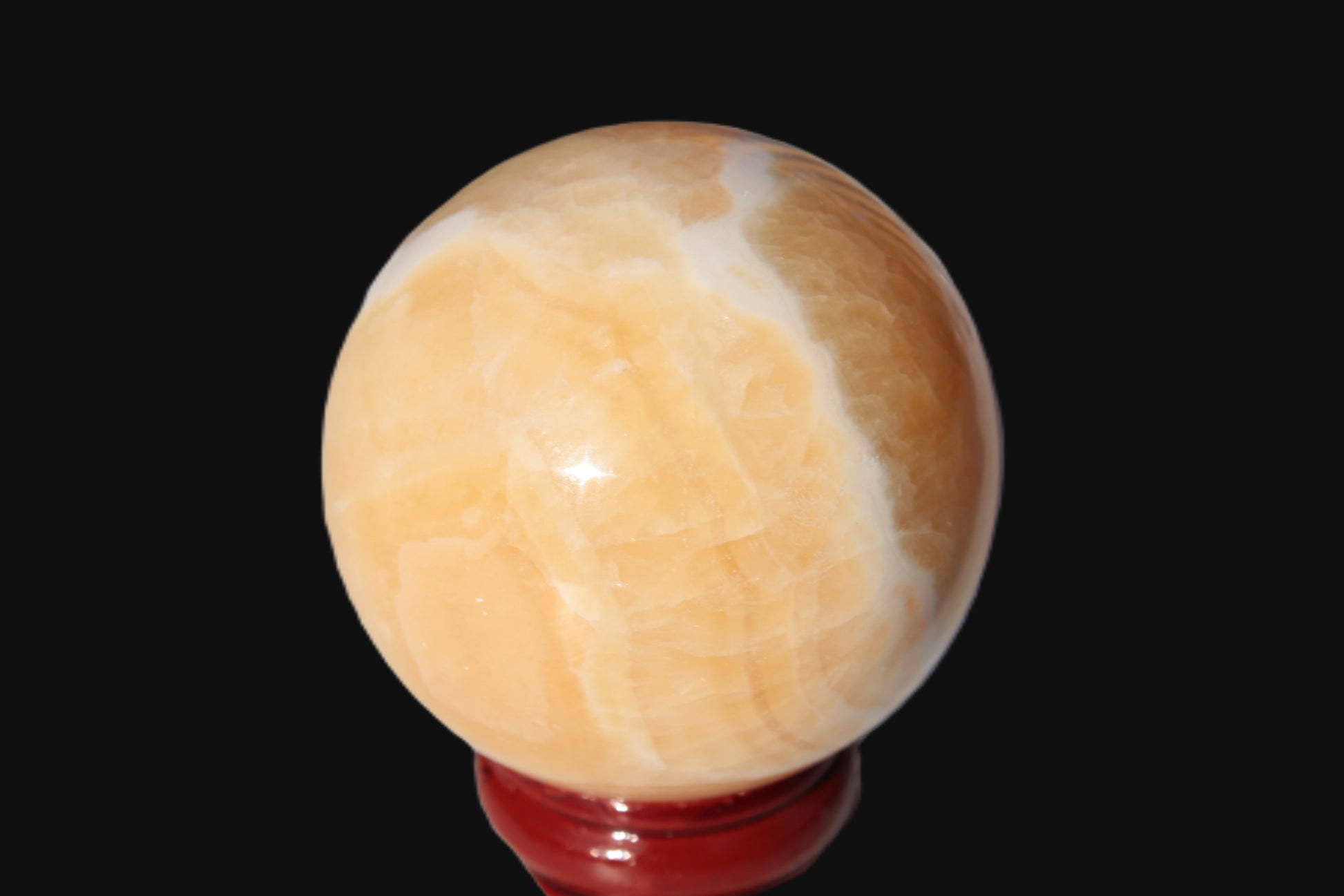 Lemon Calcite sphere 48mm 162g Rocks and Things